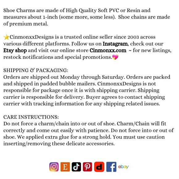 4pc Set Holiday Cute Shoe Charm Resin Croc Jibbitz - Picture 6 of 6